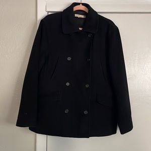 J. Crew vintage 2001 womens Pea Coat Black